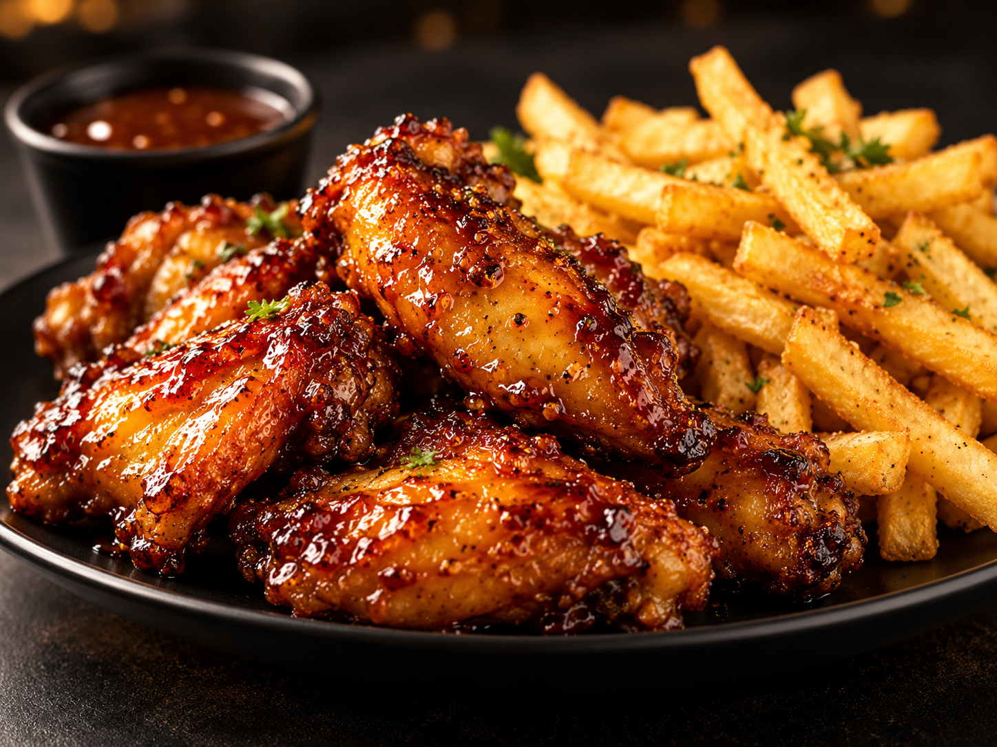 Honey Wings & Fries